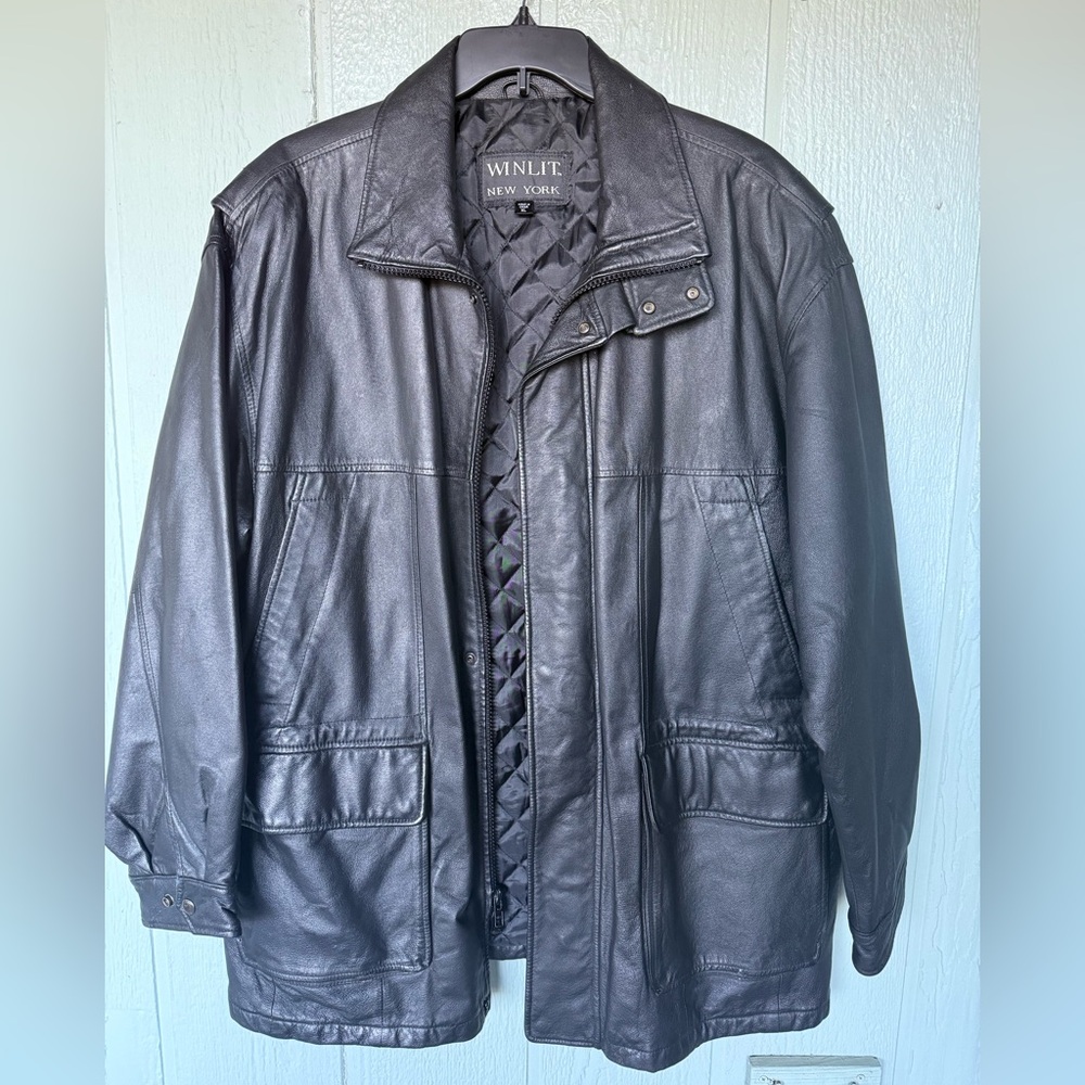 Winlit New York Black Leather Jacket